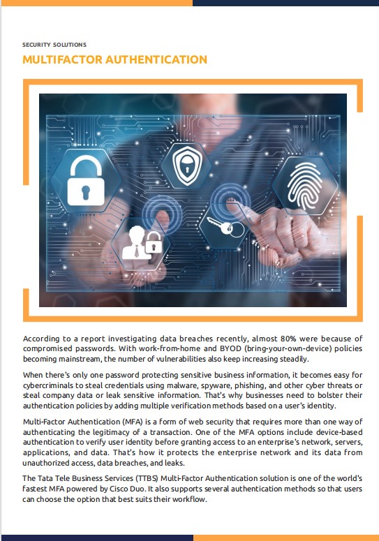 digitechtelesol's tweet photo. Multifactor Authentication Brochure

Contact us:-https://t.co/Eoiki2fWqV

@TataTeleBiz @ashish_asks

Let's collaborate, communicate, and conquer together! 💪🌟

#digitech #tata #technology #business #connectivity #internet https://t.co/1Dh3QrwmpO