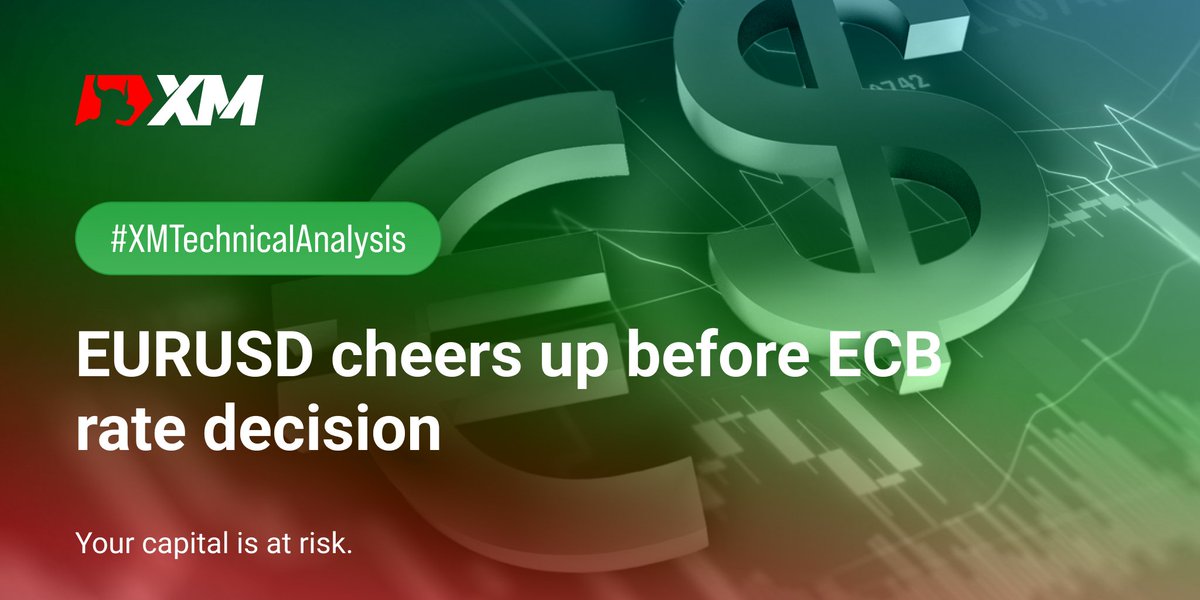 XM_COM's tweet photo. #EURUSD advances above 1.1100 as the clock ticks down to the #ECB rate announcement. What’s the next target?

Discover in our technical analysis 👉 https://t.co/36kR7UlpjH

#XM #XMTechnicalAnalysis https://t.co/23d47UViVz