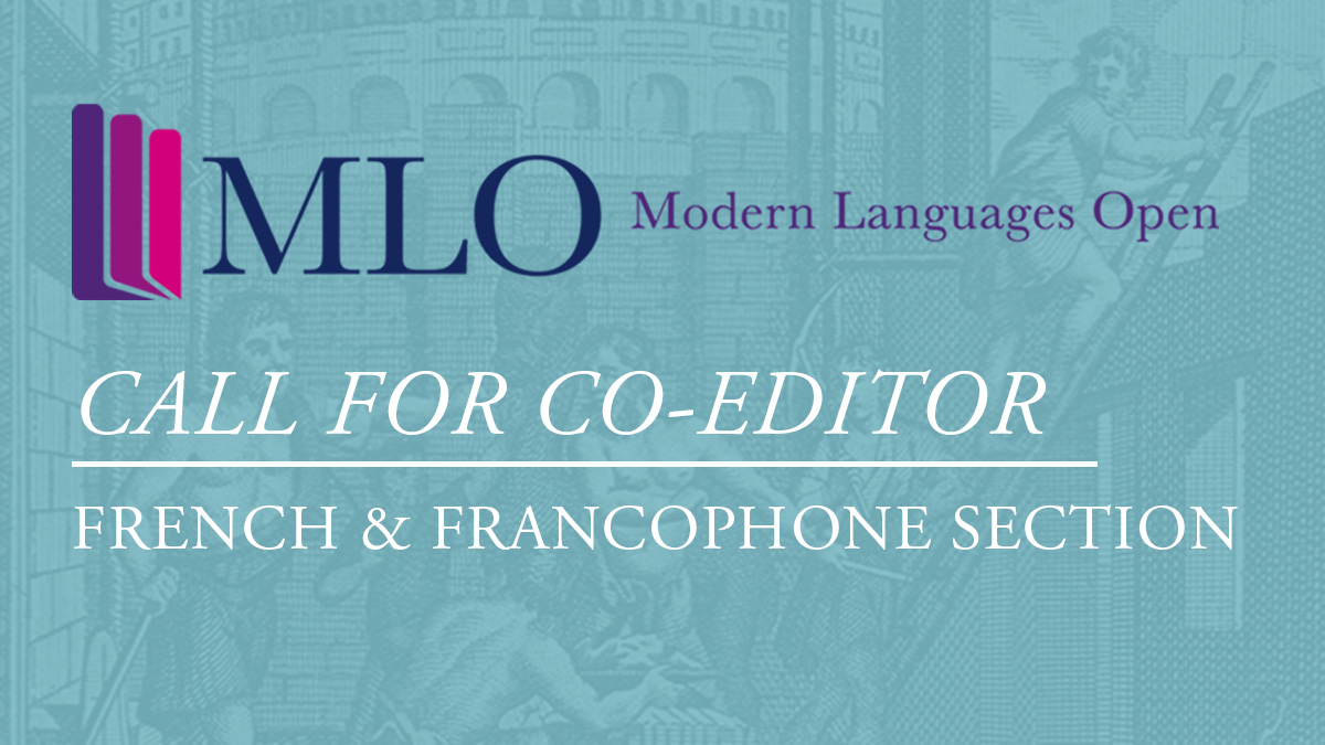 The deadline has been extended for applications for the position of co-editor of the French and Francophone Section at Modern Languages Open. Applicants now have until 21st AUGUST. Find out more🔗bit.ly/MLO-Call-For-C…
#AcademicTwitter #CallforEditor
<a href="/charlesforsdick/">Charles Forsdick @cforsdick.bsky.social</a> <a href="/ILCS_SAS/">ILCS</a>