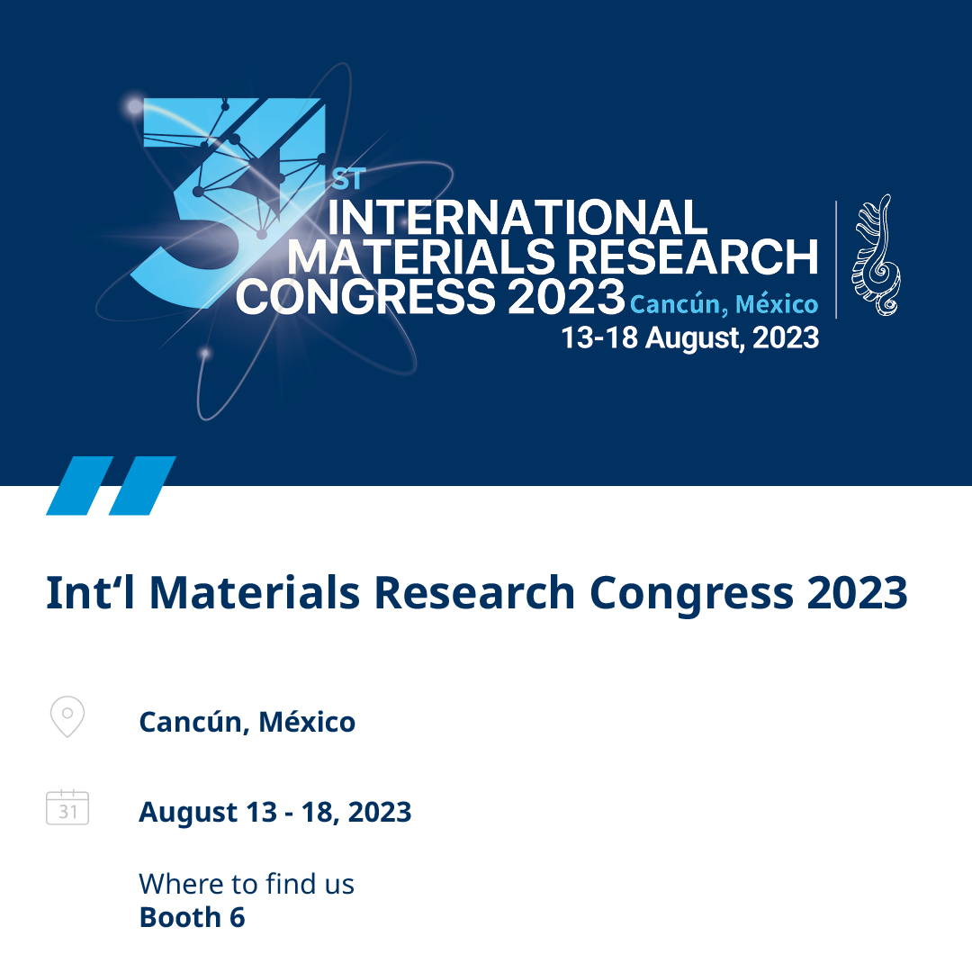 KRUSSScientific's tweet photo. Join us in Cancún, México August 13-18 for the International Materials Research Congress! We are excited to host a technical talk, "Material Characterization Methods for Adhesion and Coating Stability" on August 15 at 2 p.m. Come see us at Booth 6!

https://t.co/kFpKnwxMLJ https://t.co/rD27e3ovzX