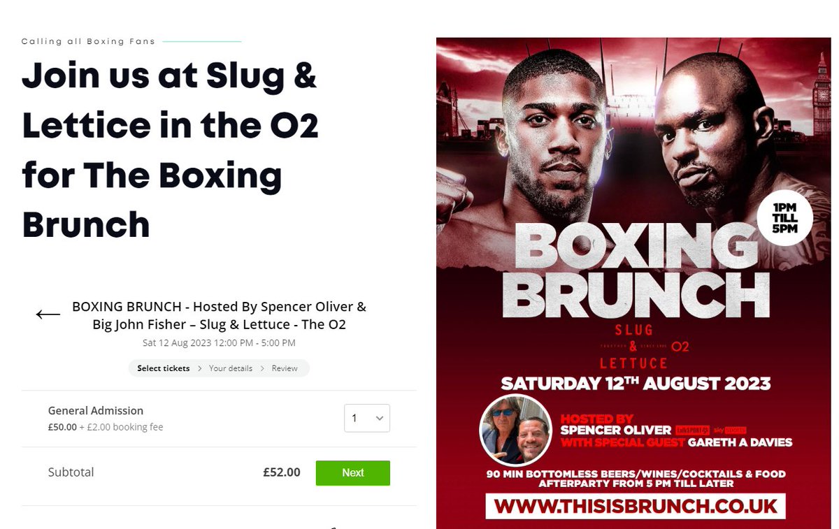 NewAgeBoxingUK's tweet photo. In case you were wondering. £52 per ticket on the website, where they can't spell the venue name correctly.

This sport is unbeatable. https://t.co/jQO4WdGAtg