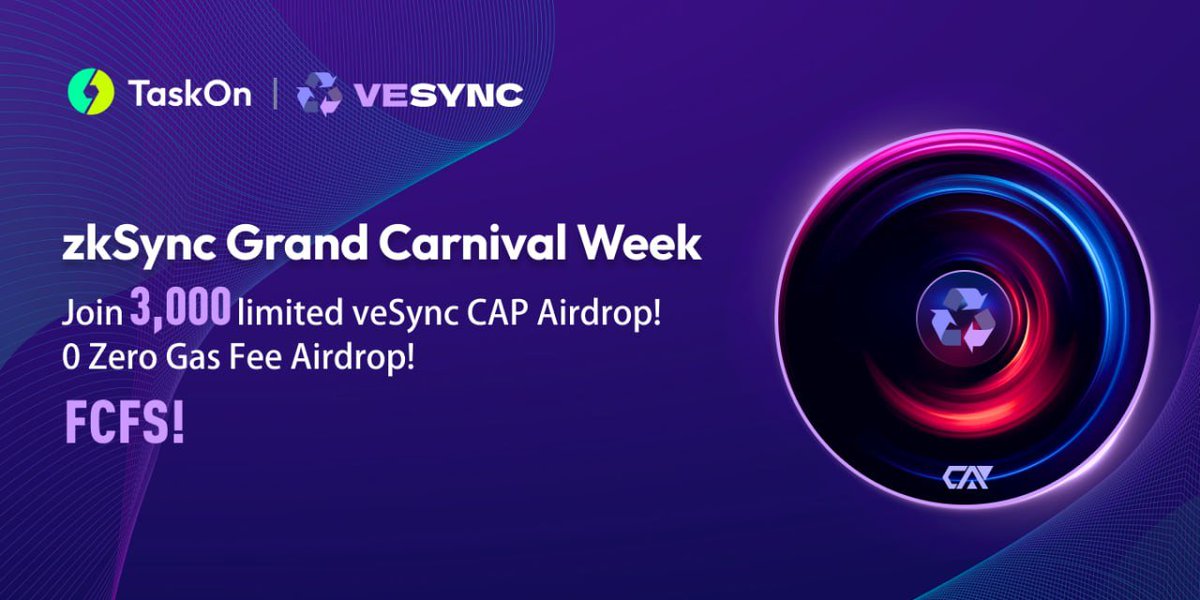veSyncL2's tweet photo. 🎉 @taskonxyz x @veSyncL2 | Part 2️⃣ 

👌 If you missed out on our first #TaskOn Swap Adventure, this is your chance to make it up with our Liquidity Mission! 

👀 https://t.co/RciXPCyRNx 

You want to take advantage of this one...

#alpha #vesync https://t.co/2TMaIzcOKc