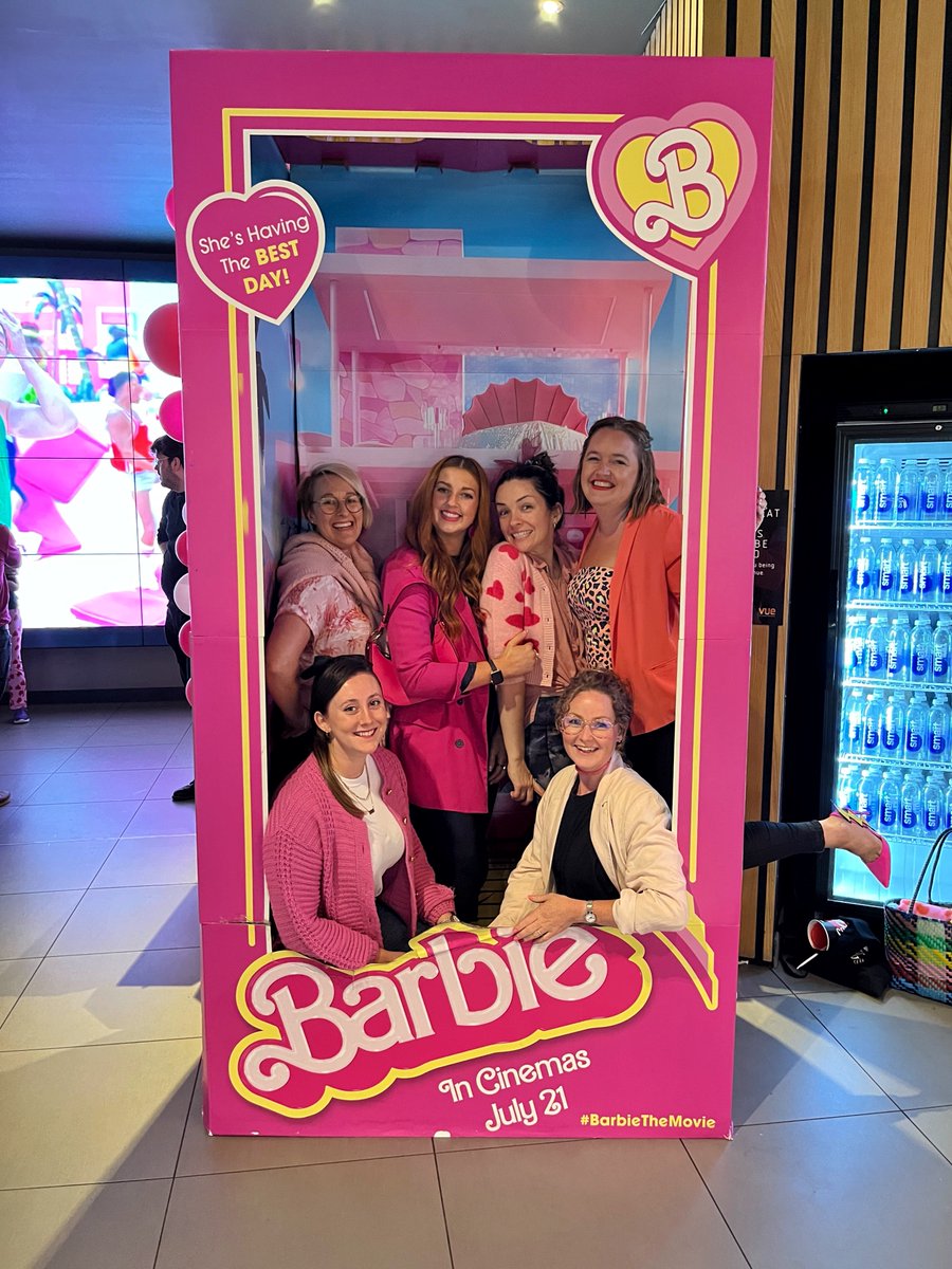 We went to see the much-anticipated Barbie movie last night!
It was only fitting, since Suzi and Tash used to design for the Barbie brand in a previous role. We took the chance to wear as much pink as we could and get a photo in the Barbie Box.

Have you seen it? #barbiemovie