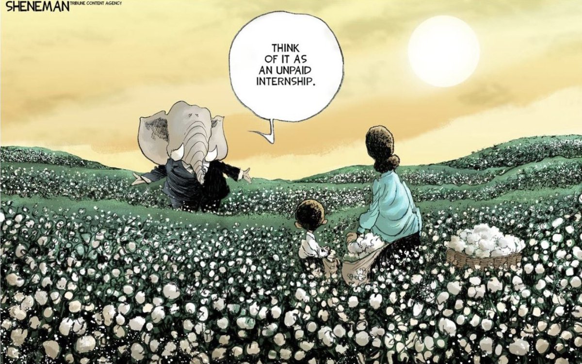 It’s #NationalInternDay and despite what certain people in the state of Florida say, slavery was not an “internship” an “apprenticeship” or any other skill building learning experience. #whitewashinghistory