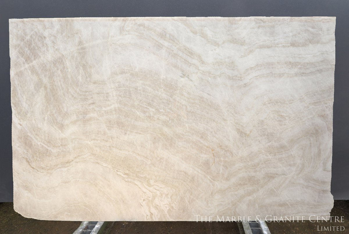 Taj Mahal Block no. 35329 Polished slabs. Slab sizes: 3180x2000 x 20mm View stock here: themarbleandgranitecentre.co.uk/SlabView?id=28… #choosenaturalstone #quartzite #naturalquartzite #creamquartzite #interiordesign #naturalstone