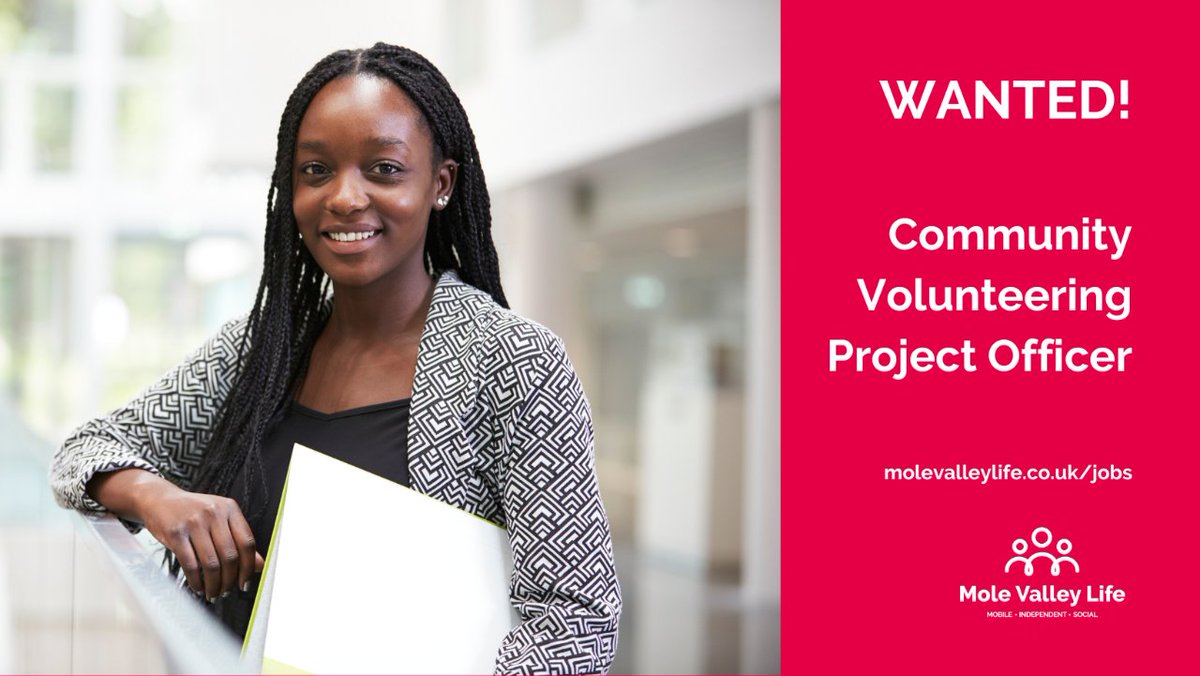 Mole Valley Life (@molevalley_life) on Twitter photo #WANTED Community Volunteering project Officer ⭐
Salary rate: £30,106-£32,543
Apply TODAY for this exciting opportunity 💻 mtr.cool/opxndffizb
#SurreyJobs #Jobs #VoluntrySector <a href="/SurreyJobs/">SurreyJobs</a> <a href="/CSVACTION/">Central Surrey Voluntary Action</a> <a href="/MoleHub/">Mole Valley Employment & Skills Hub</a> #WANTED Community Volunteering project Officer ⭐
Salary rate: £30,106-£32,543
Apply TODAY for this exciting opportunity 💻 mtr.cool/opxndffizb
#SurreyJobs #Jobs #VoluntrySector <a href="/SurreyJobs/">SurreyJobs</a> <a href="/CSVACTION/">Central Surrey Voluntary Action</a> <a href="/MoleHub/">Mole Valley Employment & Skills Hub</a>