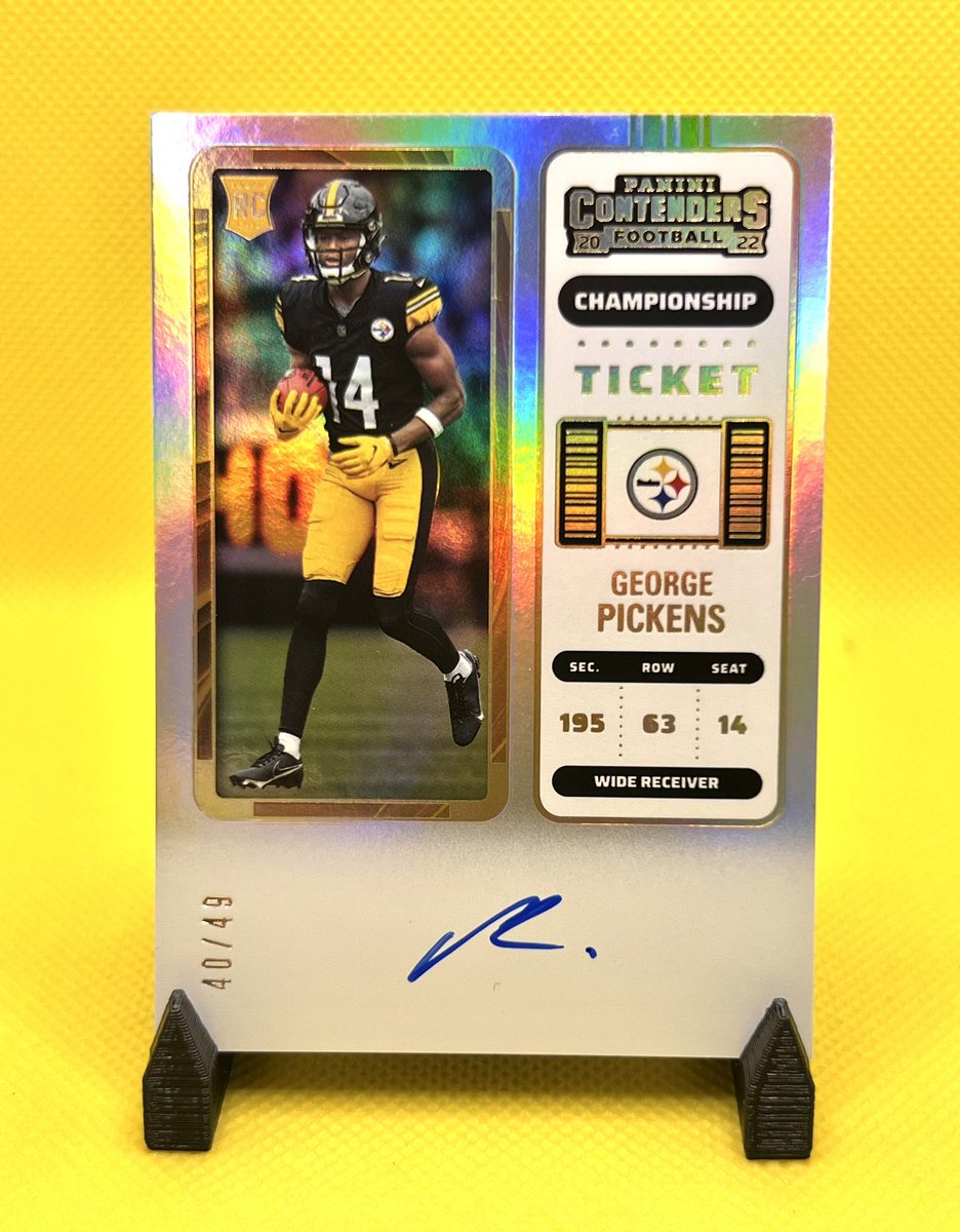 NyC_Demons's tweet photo. @Elliott0924 @davisdugout Pickens Lot:
—————-
Silver Prizm Auto
Championship Ticket Auto 40/49

$165 shipped https://t.co/cXRTrb4SBx