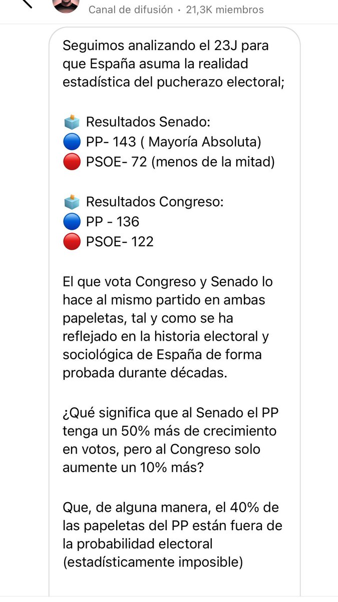 azafranz's tweet photo. #Cada vez tengo más claro que habido manipulación
#psoemanipulador #perrosanchez #23Julio #EleccionesGenerales https://t.co/E0J6m5DW9a