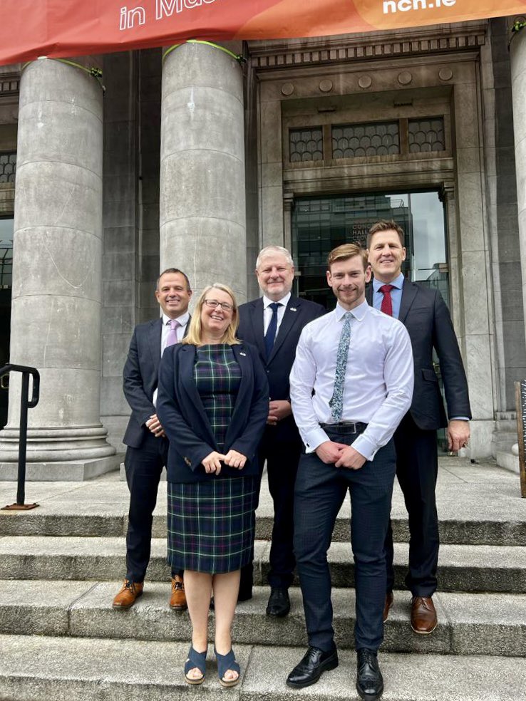 Scot Gov Ireland (@scotgovireland) on Twitter photo Our #GlobalScots network is vitally important for making connections between Scotland and Ireland.
Pleasure to introduce <a href="/AngusRobertson/">Angus Robertson</a> to Dublin based Global Scots <a href="/PatrickHaslett/">Patrick Haslett</a> and <a href="/andrewbrownlee7/">Andrew Brownlee</a>.
Great discussions on sustainability and future partnership. 🤝🌍 Our #GlobalScots network is vitally important for making connections between Scotland and Ireland.
Pleasure to introduce <a href="/AngusRobertson/">Angus Robertson</a> to Dublin based Global Scots <a href="/PatrickHaslett/">Patrick Haslett</a> and <a href="/andrewbrownlee7/">Andrew Brownlee</a>.
Great discussions on sustainability and future partnership. 🤝🌍