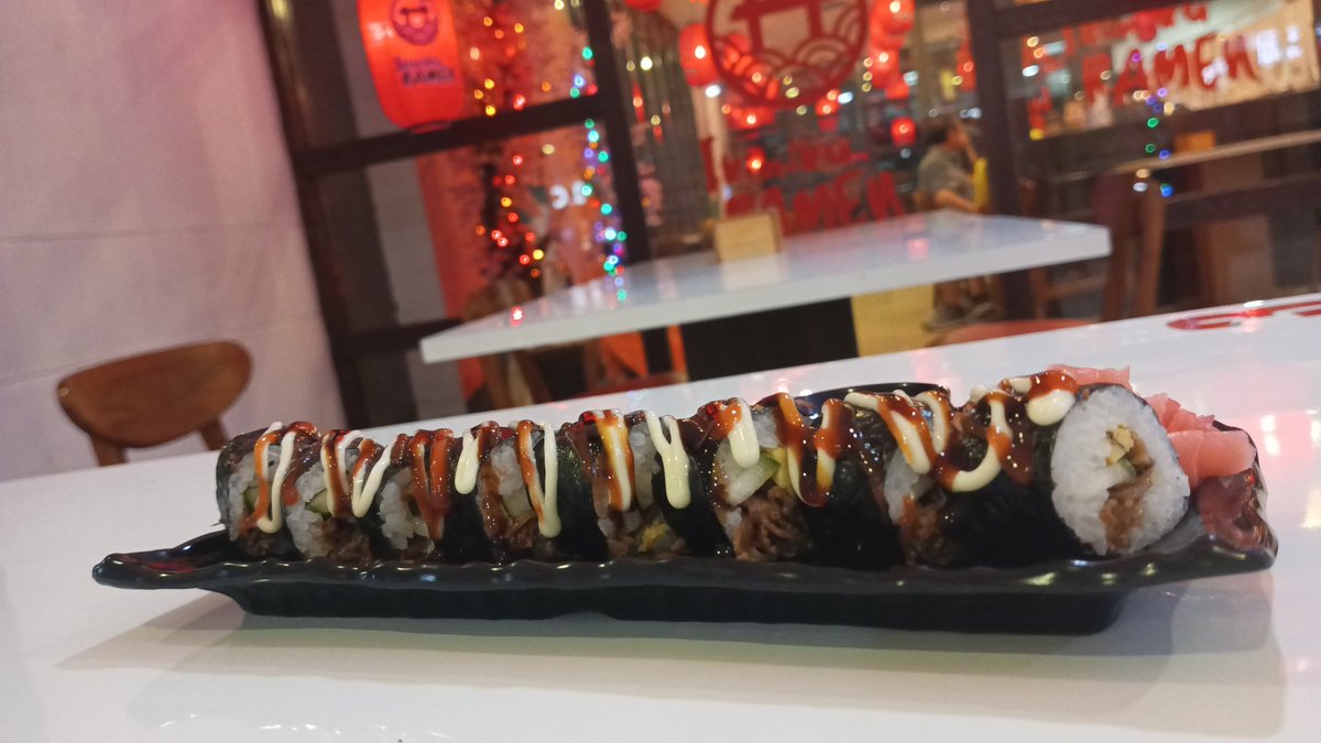 velin_cha's tweet photo. @malangkuliner IKINIKU MCP beef teriyaki sushi 30K https://t.co/OUW2C5q3h4