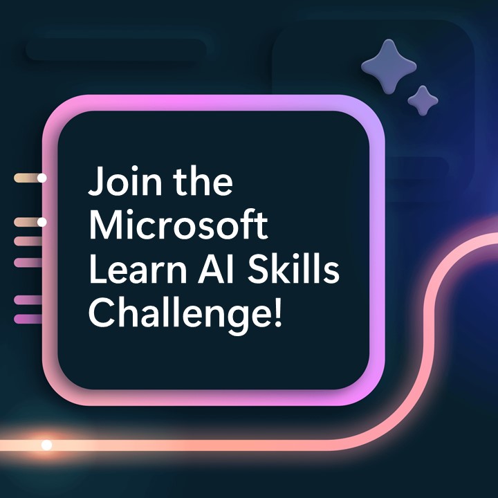 🤖Learn and develop essential #AI skills with the Microsoft Learn AI Skills Challenge! 

The challenge is on through 🗓 August 14th, so sign up now and get started!🚀

👉 aka.ms/AISkillsChalle…

#msLearn #skills #challenge