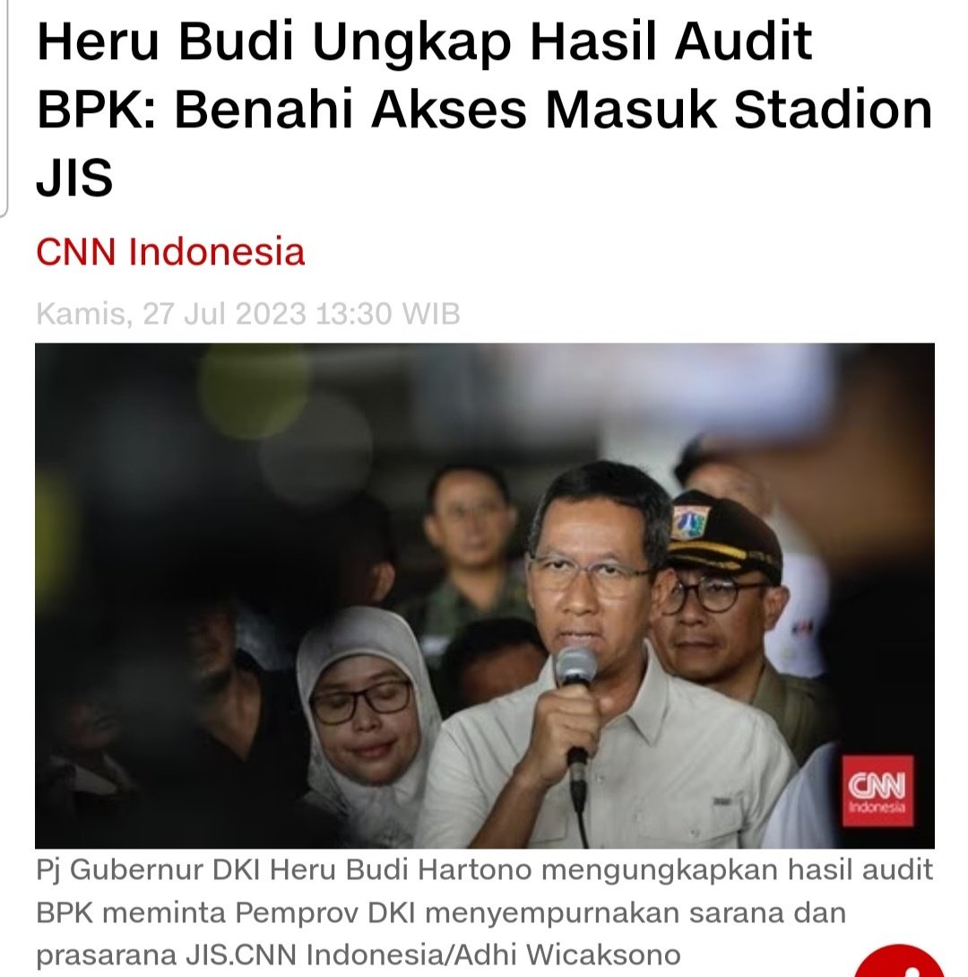 JhonSitorus_18's tweet photo. Satu persatu KEBOHONGAN ABAS terungkap

Ternyata Hasil Audit BPK pernah meminta agar Abas memperbaiki sarana dan prasarana terutama AKSES MASUK JIS

Selama ini, Abas dan kroni2nya MENYEMBUNYIKAN rekomendasi dari audit BPK, publik disuguhi berita PALSU https://t.co/41Pp17GxOx