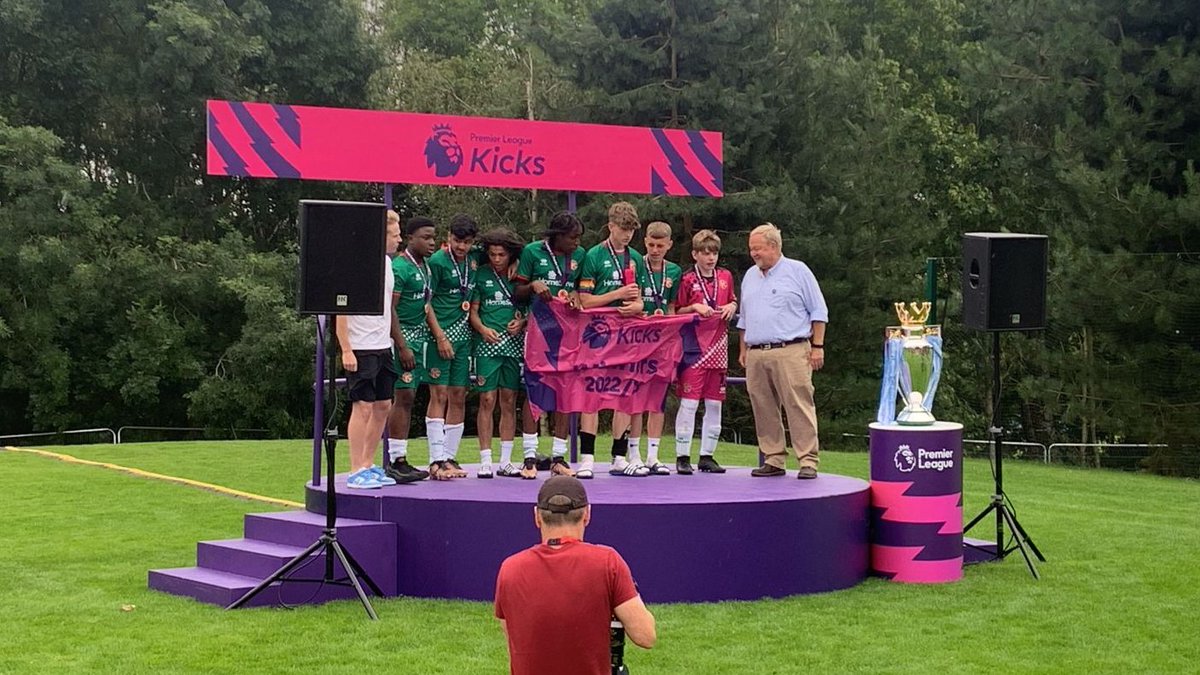 WFCFoundation_'s tweet photo. 🥳 We are the National U16's Mixed Premier League Kicks champions! 🎉

These guys won the regional finals back in February and have now gone on to win the whole competition while representing @WFCOfficial 🤩

Amazing achievement! 👏👏👏 https://t.co/9cQ5UrYvmz