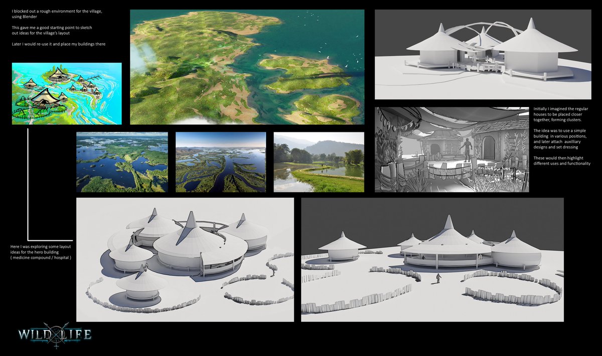 Heuvel_Michiel's tweet photo. Concept art for the 'Wild Life' project - now on Patreon!  #conceptart #gamedevelopment #gamedev #photoshop #blender https://t.co/THo887hIne