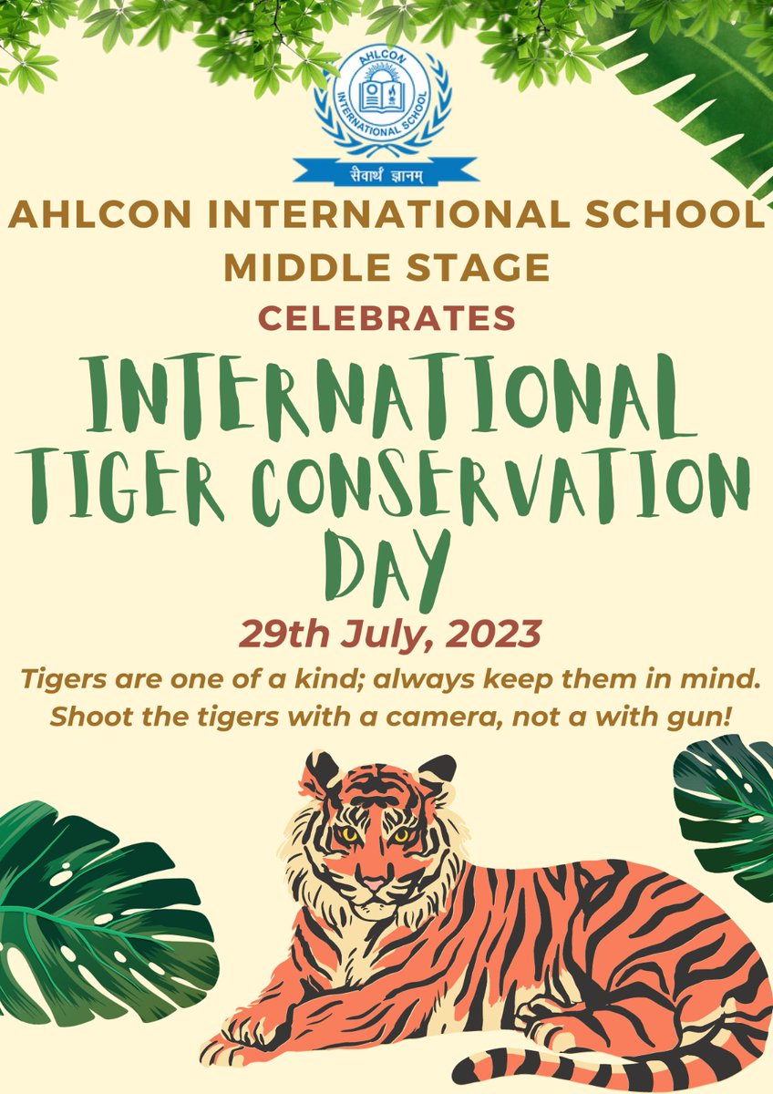 aanyajain810's tweet photo. Celebrating the spirit of saving wild life! #savetigers @TarannumBhasin  @AhlconIntl @y_sanjay @ashokkp @PreetiChanana1 @KanikaWadhera @DrNirupama5 https://t.co/OacPFPxNzb