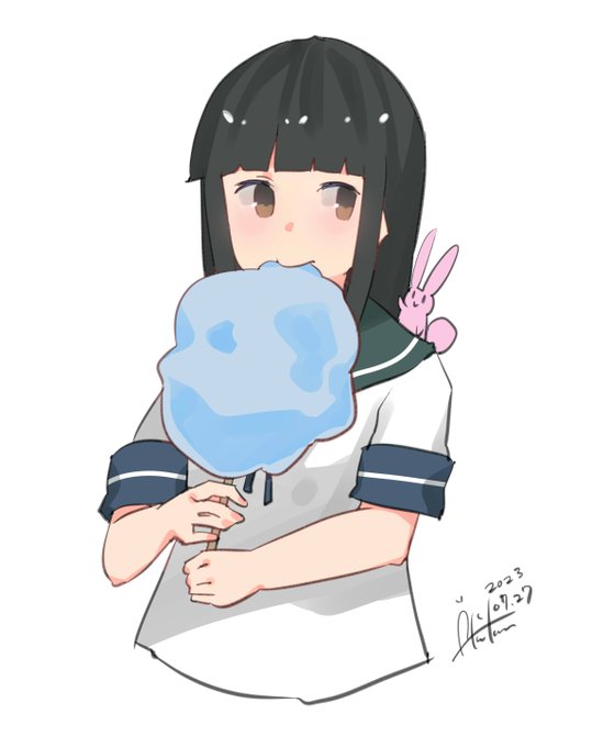 「1girl cotton candy」 illustration images(Latest)