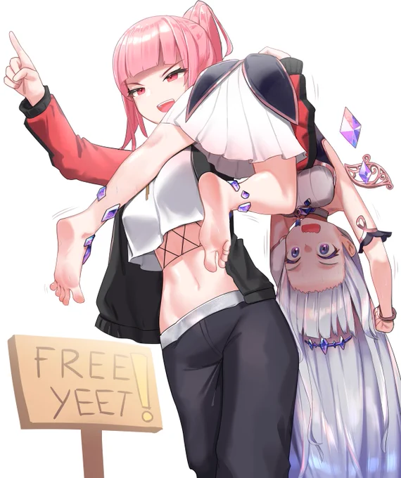 Calli WILL yeet the rock girl#bijouwled #callillust 