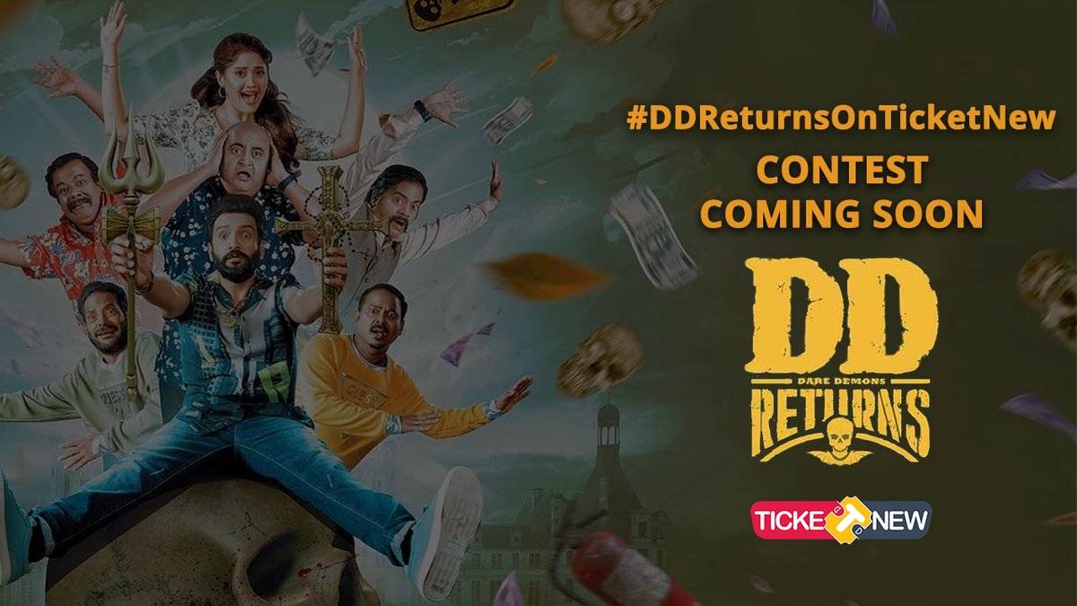 TicketNew's tweet image. 🚨#TicketNewContestAlert 🚨

#DDReturnsOnTicketNew Coming Soon

Get ready to participate &amp;amp; win exciting #DDReturns discount vouchers...⚡

@iamsanthanam @RKEntrtainment @Surbhiactress
@iampremanand #DDReturnsFromJuly28th
