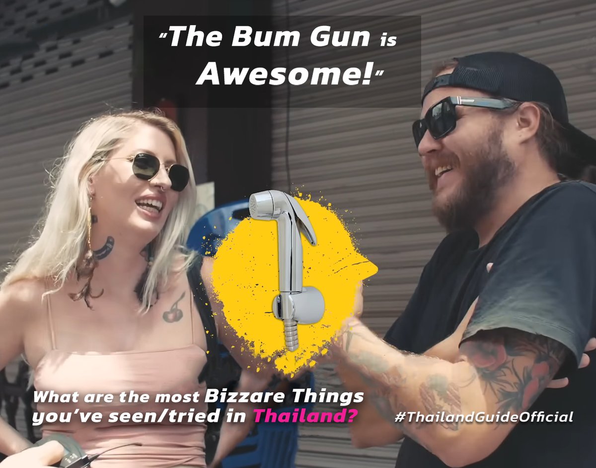 ThailandGuideTH's tweet photo. Do you like a ‘bum gun’? What’s your take?
Yay or Nay?
Leave your thoughts in the comment below.

#ThailandGuideofficial #ThailandGuide #thebumgun #Thailand #bizzarethings https://t.co/BlNqvYBsiF