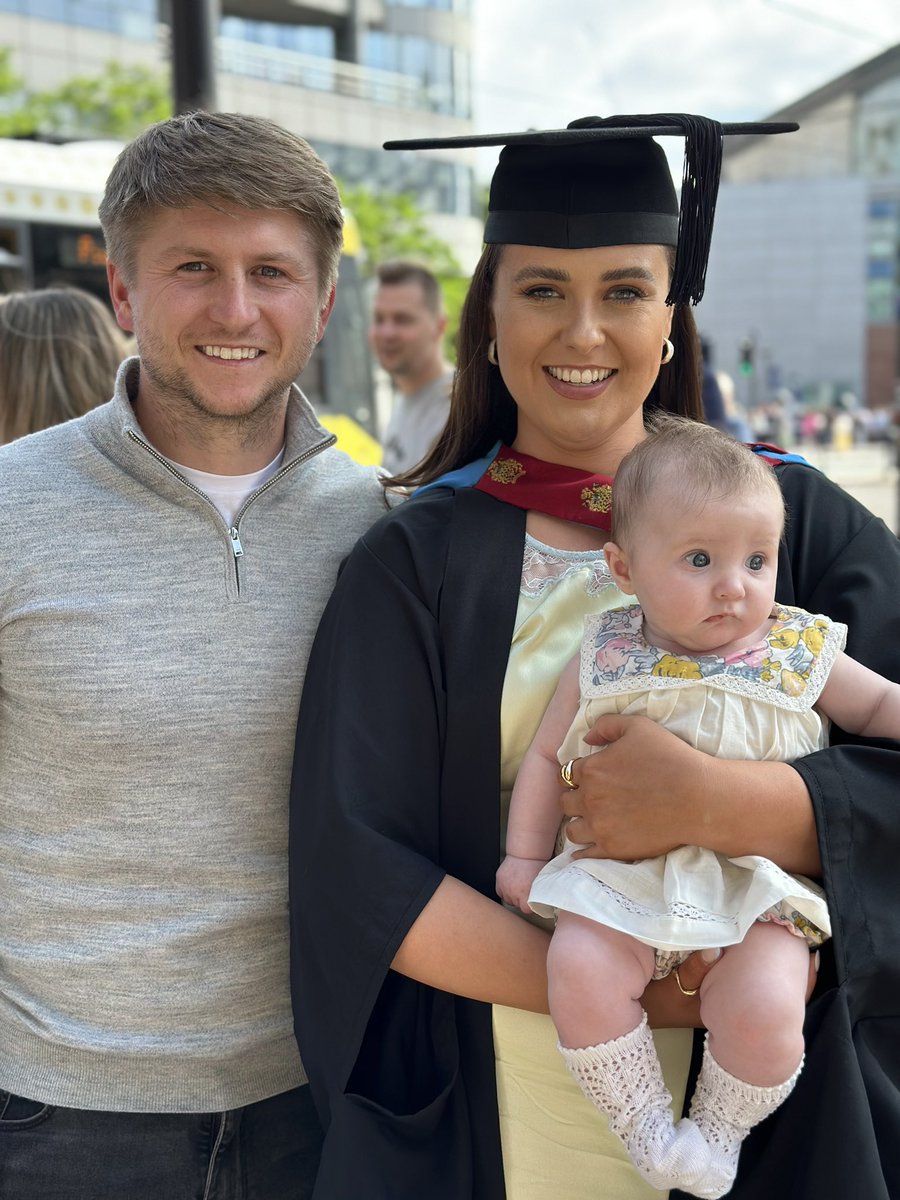Maters complete 👩🏽‍🎓 We finished together and then you arrived. Let’s keep making memories together girly 🤍