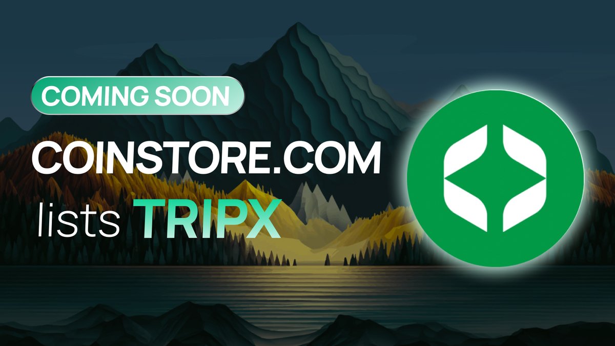 CoinstoreExc's tweet photo. ๐NEW TOKEN LISTING ON COINSTORE๐
๐Welcome @green_tripx $TRIPX coming soon๐
๐ Watch this space to learn more about the project ๐
๐Official website: https://t.co/bZvCv7PUJs
๐จโ๐ฉโ๐งโ๐ฆOfficial Telegram: https://t.co/vr6nnXWH6s
#Coinstore #TRIPX #crypto https://t.co/aO8ffyAPd6
