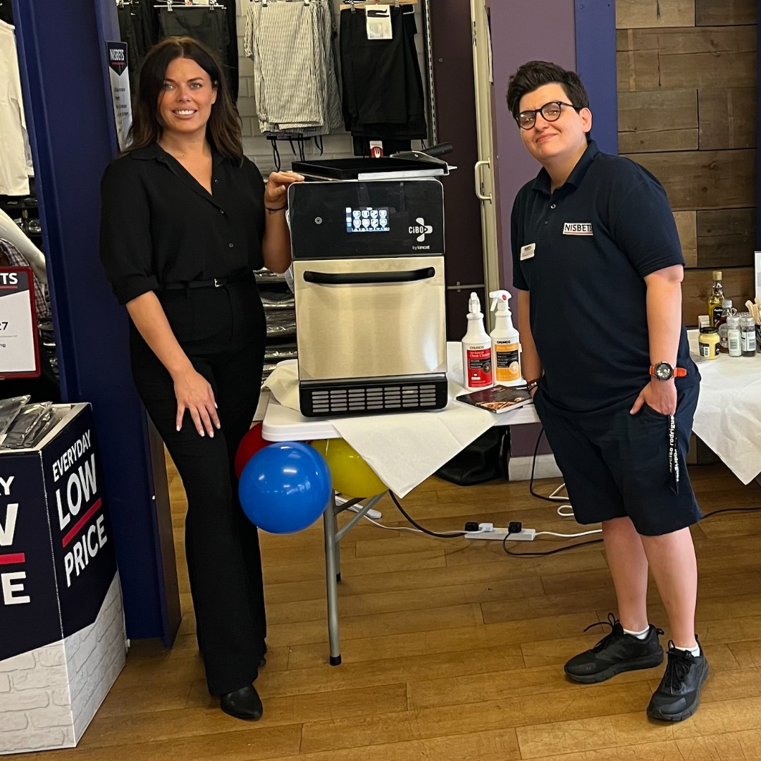 LincatLtd's tweet photo. The Nisbets retail day is well underway across the UK. Why not stop by one of the following Nisbets stores and see CiBO+ being put through its paces? Shoreditch, Shaftesbury, Birmingham and Leeds.

#ciboplus #acceleratedcooking #highspeedovens https://t.co/yUQcaLjDNd