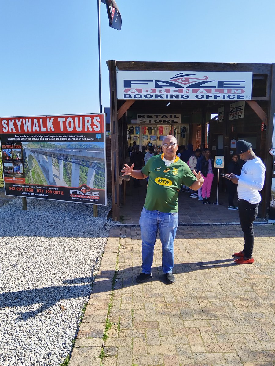 Always a pleasure to visit Bloukrans Bridge around Tsitsikamma
<a href="/FaceAdrenalin/">Bloukrans Bungy - Face Adrenalin</a> <a href="/TsitsikammaT/">TsitsikammaTourism</a> 
<a href="/EC_Tourism/">Eastern Cape Tourism</a> 
#tourismbyacademicsangoma