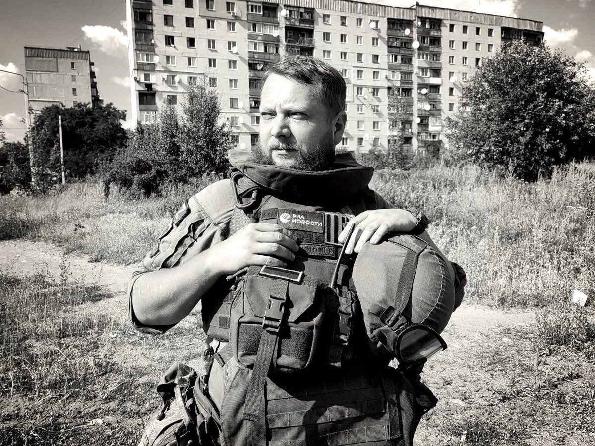 RF_OSCE's tweet photo. #Buyakevich: #OSCEPC heard the details on the killing of journalist R.Zhuravlev and the injury of 4 of his colleagues as a result of a targeted attack by the #AFU with cluster munitions. The #US, which supply such weapons to #Kievregime, are, in fact, complicit in this tragedy https://t.co/uujlpNMJEF
