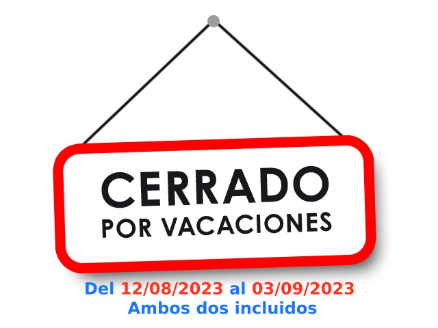 clicfarma's tweet photo. Recordar que permaneceremos cerrados por vacaciones del 22/08/2023 al 03/09/2023 ambos dos incluidos. Aún estáis a tiempo de hacer vuestros pedidos ;-) 
#hollidays #clicfarma #vacaciones #yaquedamenos https://t.co/VoFnpdWqJC
