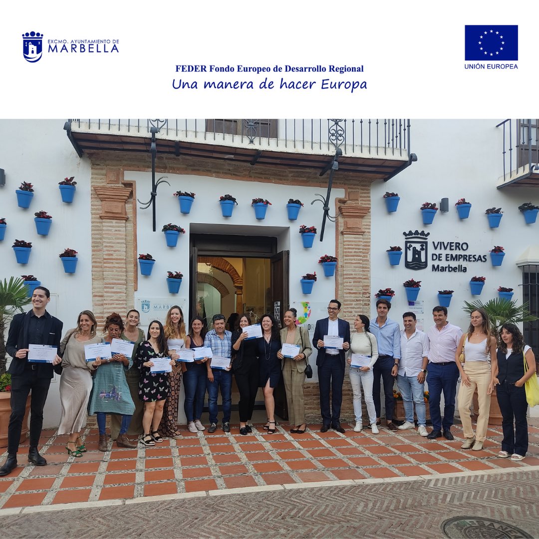marbella_cc's tweet photo. ¡Felicidades a todas personas que habéis hecho posible la aceleradora de Marbella Ciudad Creativa e Inclusiva! 🌟 Queremos reconocer y aplaudir el esfuerzo, dedicación y creatividad de cada una que participó en este programa de emprendimiento creativo-cultural.

#MCCI #Marbella https://t.co/VSP8uZ5Z0L