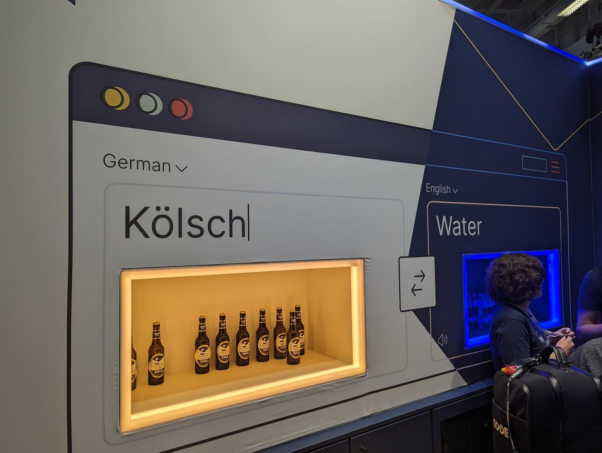 Shumer512's tweet photo. Translate things right with @DeepLcom  at #wearedevs https://t.co/E5LlT5Hiuc