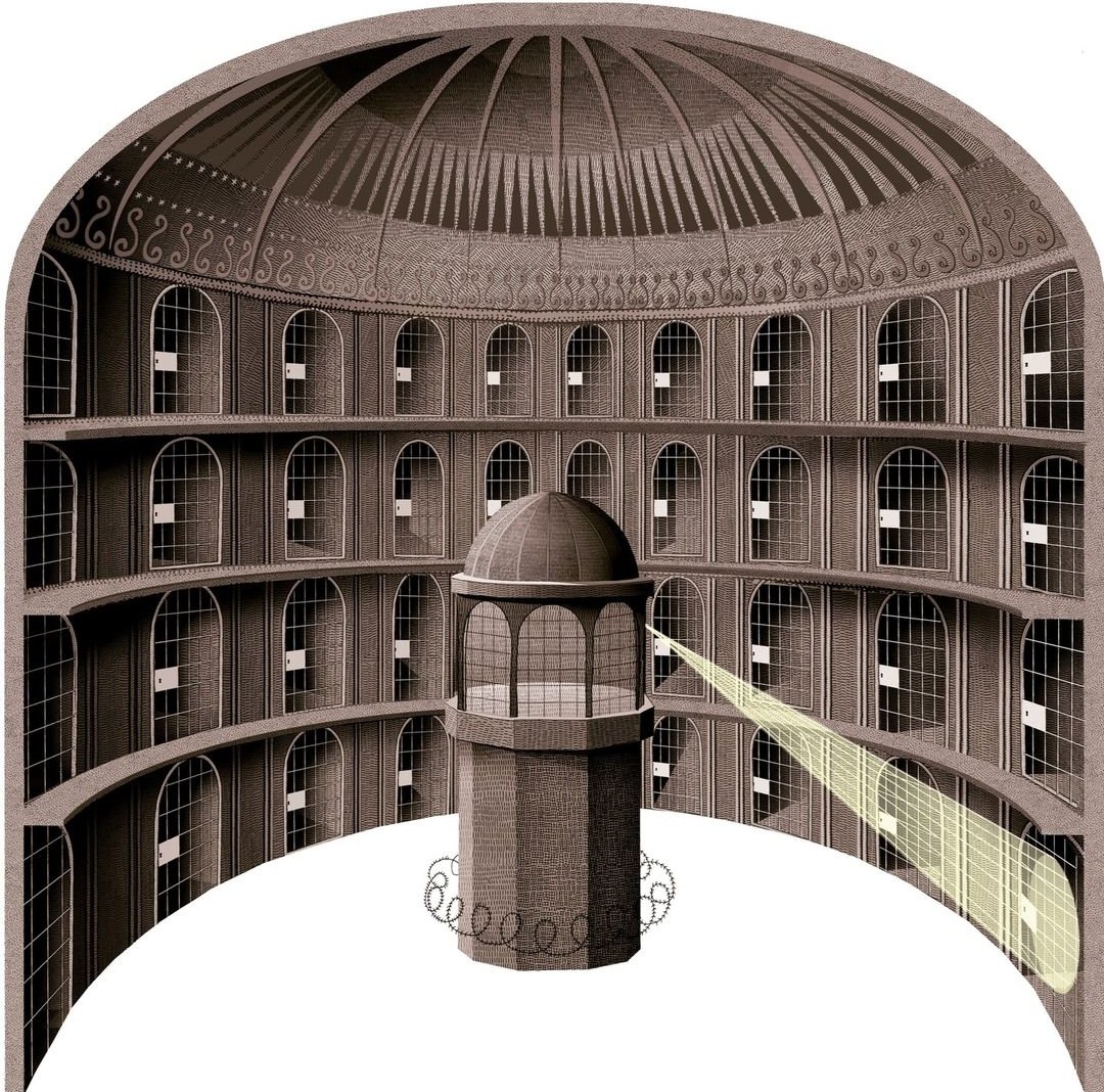 George Orwell was an optimist. 

Here we describe a panopticon with Chinese characteristics. The prisoners are able to be seen at any time though they are not able to verify if they are being watched.

Combine this concept with Huawei surveillance technology (cell phones,… https://t.co/ea7v5uz0qU https://t.co/lSskfyN8Rd