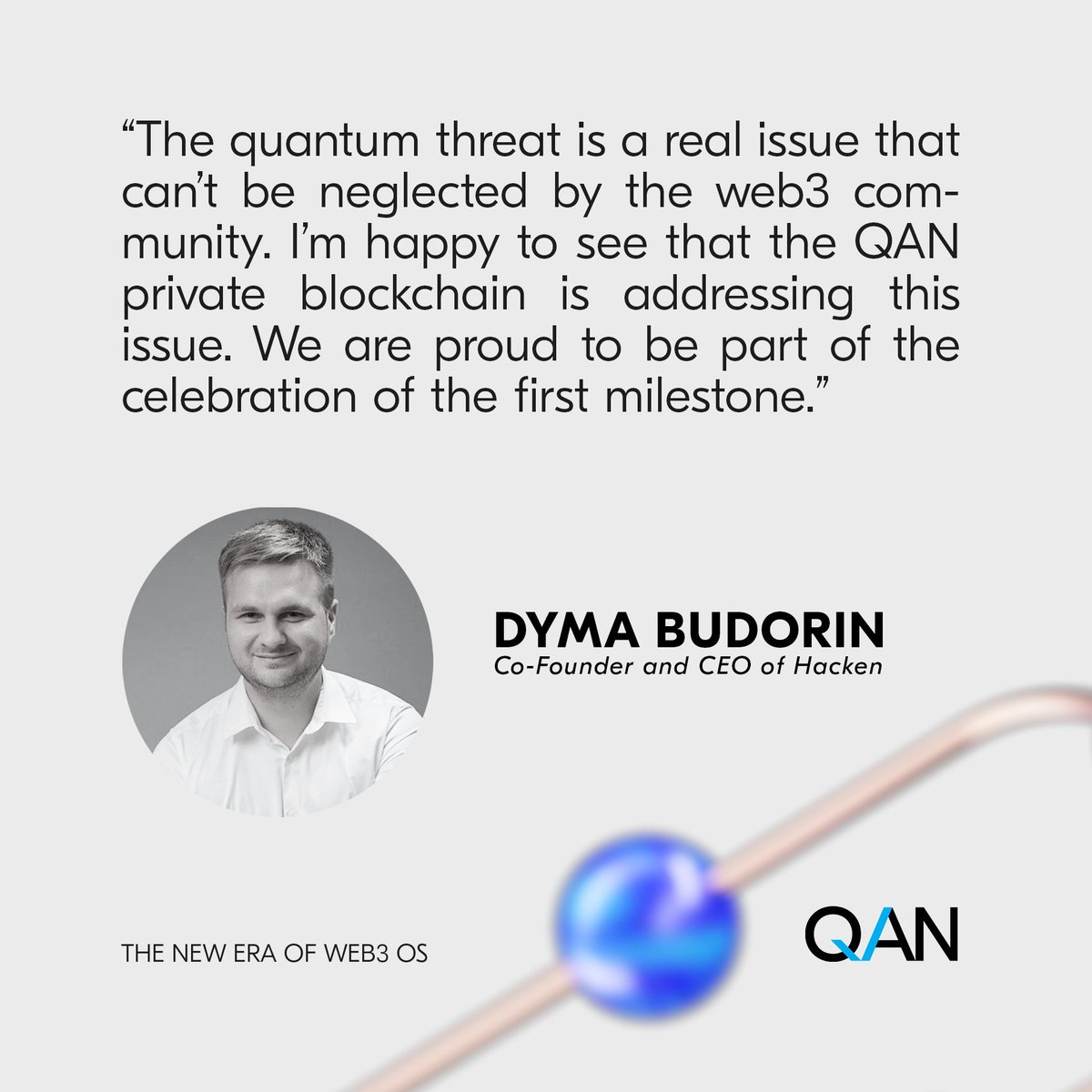 QANplatform's tweet photo. Be prepared for the new era of #Web3 OS with the upcoming QANplatform private #blockchain.

https://t.co/BzvIdPX0Qk