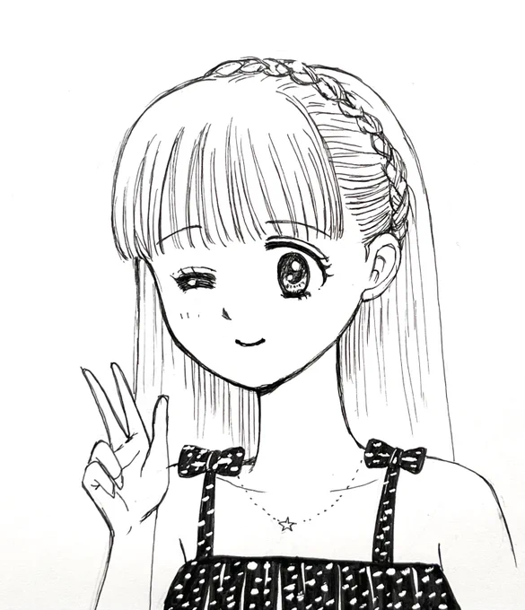 いっしょうけんめい描きました、蘭世! 