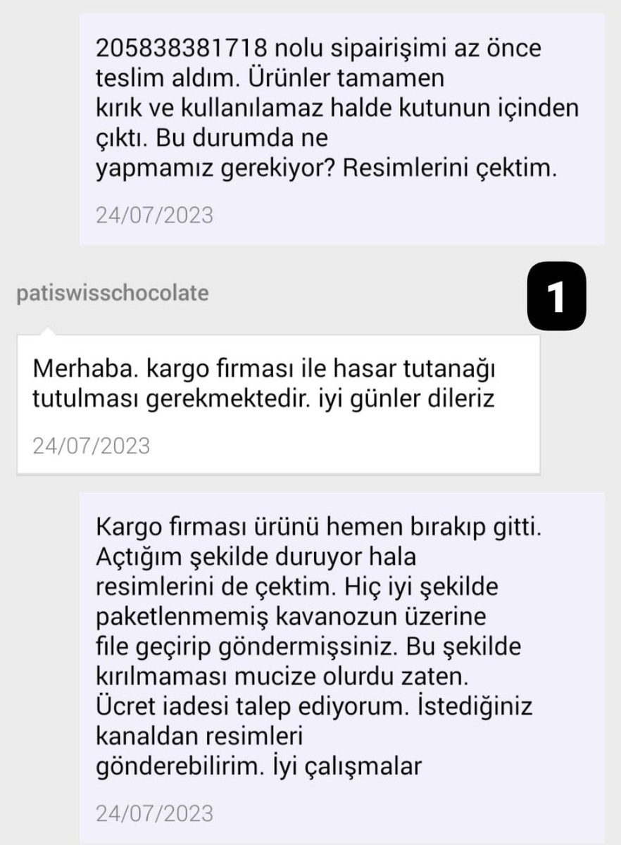 raggdy_man's tweet photo. N11 üzerinden patisswiss'den ürün aldım. Kargo içeriği kırık çıktı. Aşağıda resimleri görebilirsiniz. Patiswiss berbat kargolama ve içler acısı bir müşteri ilişkileriyle satış yapıyor. Tebrik ederim böyle devam.  @patiswiss_tr @n11official https://t.co/JiKPaW9rTO