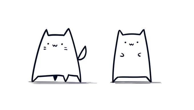 自分で描いたキャラなのに猫なのかハムスターなのか一瞬分からんくなる 
