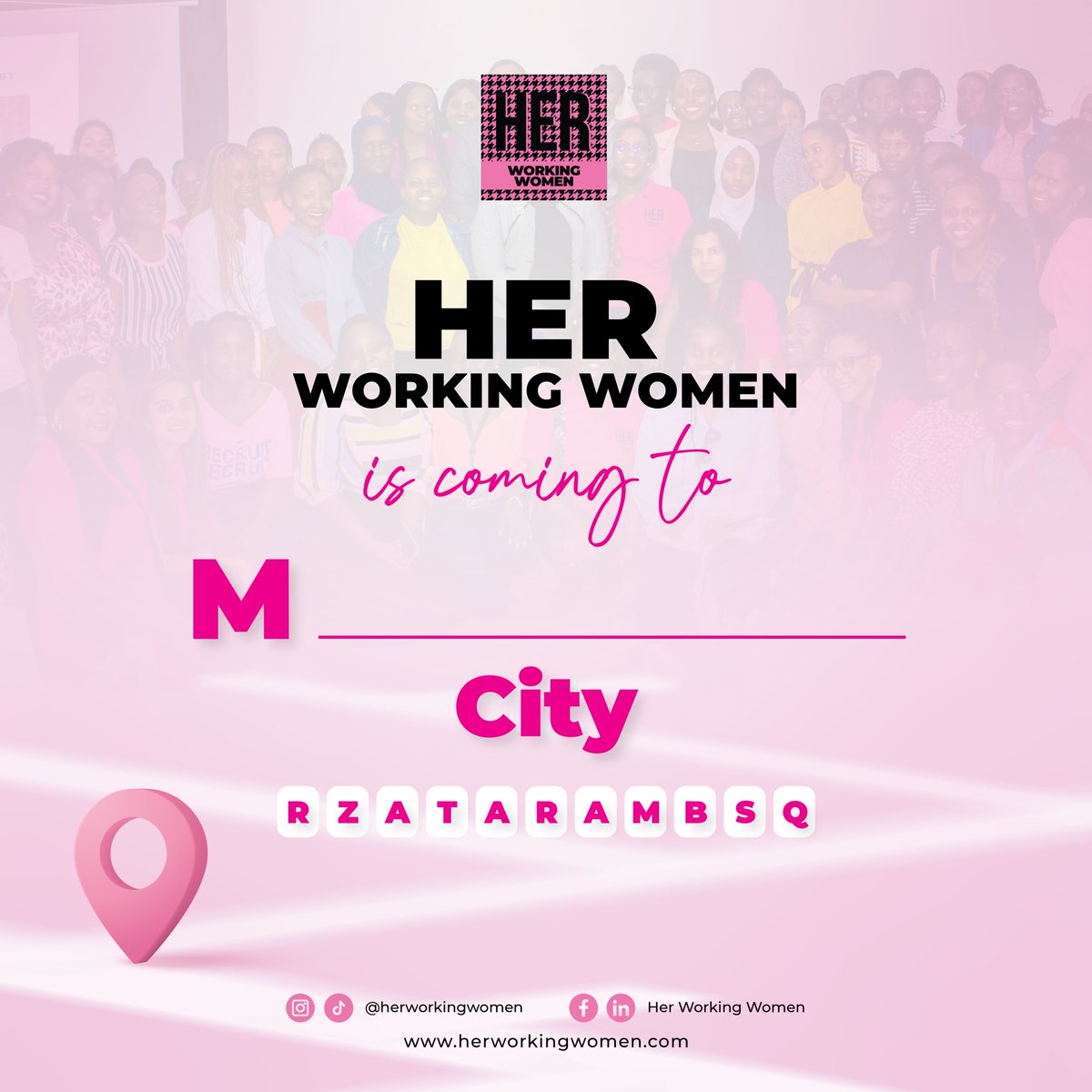 herworkingwomen's tweet photo. We are expanding to a new city. Can you guess where? 😃
#HerNextChapter https://t.co/GP5ujcgany