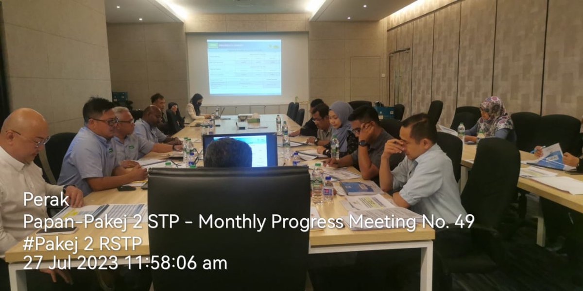 Papan2Stp's tweet photo. Pakej 2 STP - 27.07.2023 - Mesyuarat Kemajuan Tapak No.49

Sebentar tadi telah berlangsung Mesyuarat Kemajuan Tapak No.49 yang diadakan di pejabat tapak Papan 1, https://t.co/EcT0ea2lGX
