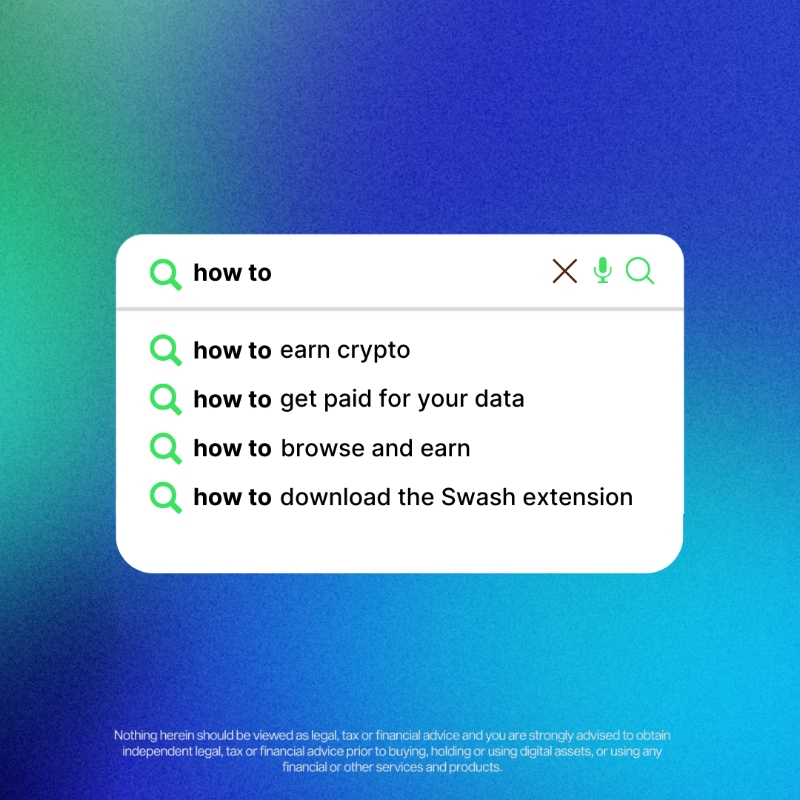 swashapp's tweet photo. The easiest crypto you ever made: 

Browse as you usually would and earn from the value of your data! 

Swash is rewarding you, the data creator, by redistributing 70% of the profits made back to its users 🚀 💸