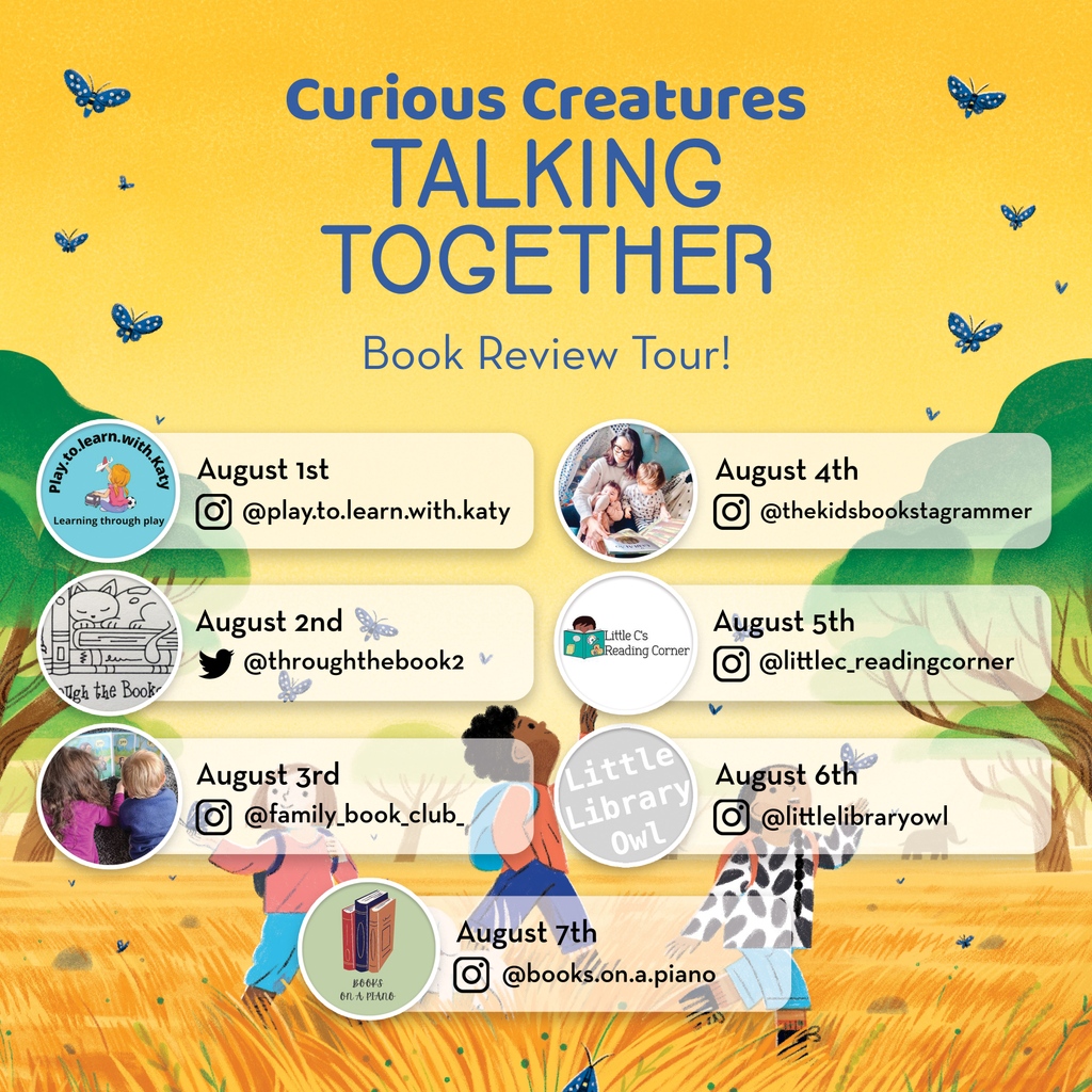 ‘Curious Creatures Talking Together’ by @mszoearmstrong & @anjasusanjdraws is going on tour! 🐘🦒🦌 ⁠ Join these book reviewers next week as they learn to read the signals they send and discover what these amazing animals are actually saying. ✨⁠ #BookTour #BookReview