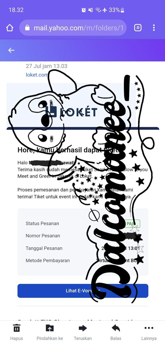 Dalcomanee_'s tweet photo. WTS SCARLETT X EXO
JOLLY SN A7x
🚫NO HNR🚫
Khusus untuk erina yg bener2 pengen nonton
Periode isi : 27 Juli jam 2023 19:00 - 29 Juli 2023 jam 23:59 WIB
InshaaAllah trusted, cek #testidalcomanee_

Good luck erina
#SCARLETTxEXO #SCARLETTxEXO #exoscarlett 

https://t.co/HKL406mniV https://t.co/W8tX40kIVT
