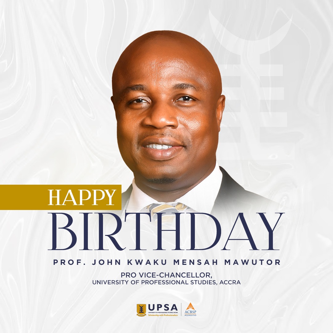 upsaccra's tweet photo. Happy birthday to our indefatigable Pro Vice-Chancellor, Professor John Kwaku Mensah Mawutor!🎉

We are grateful for your transformative impact on our University Community.

#UPSA #weloveupsa https://t.co/S2G3OIeoZ4
