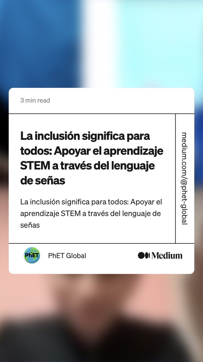 teomatics's tweet photo. “La inclusión significa para todos: Apoyar el aprendizaje STEM a través del lenguaje de señas” by PhET Global
https://t.co/ltprVgA1Cc https://t.co/hTIO8WAgOq