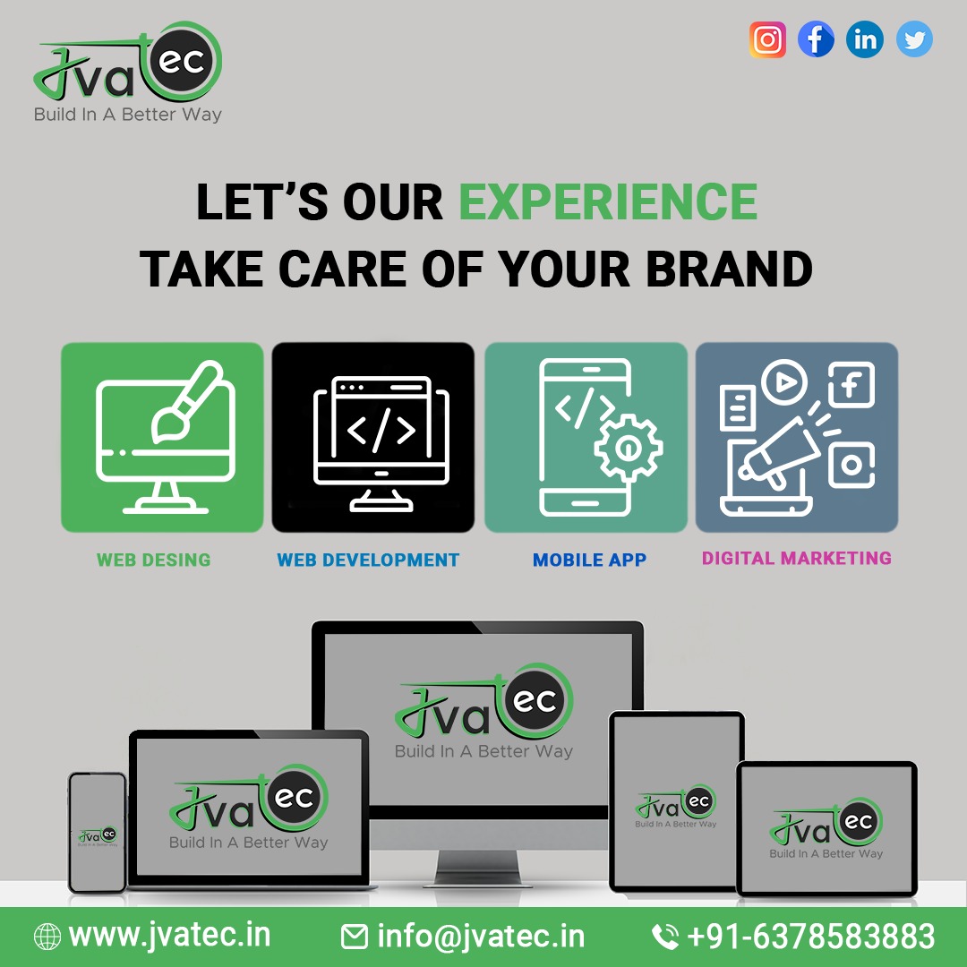 jva_tec's tweet photo. We provide dynamic solutions in the design, development, and marketing of web properties and mobile apps.
Contact us to know more👇
Call: ☎️ +91-6378583883
Email:✉️ info@jvatec.in
Website:🌐 https://t.co/MYUijLb4Sv
.
#branding #wordpress #app #mobileapp #brand #Web #development https://t.co/e3fCToijDJ