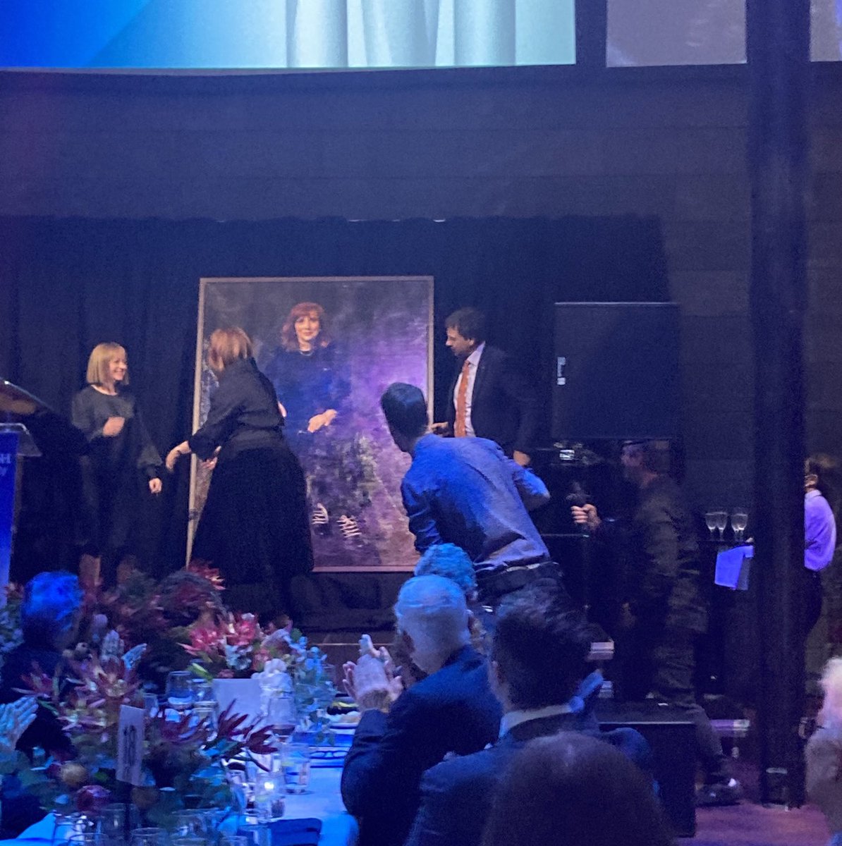 Amazing portrait of Margaret Gardner by ⁦<a href="/QCAGriffith/">QCA Griffith</a>⁩ Julie Fragar unveiled tonight