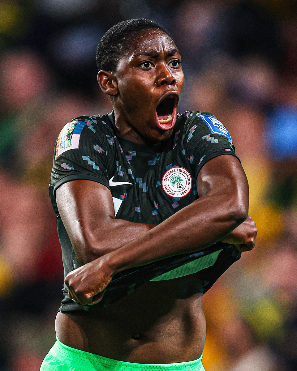 goal's tweet photo. Asisat Oshoala is the first African player to score at three Women's World Cups 🇳🇬 https://t.co/r449CSNKXC