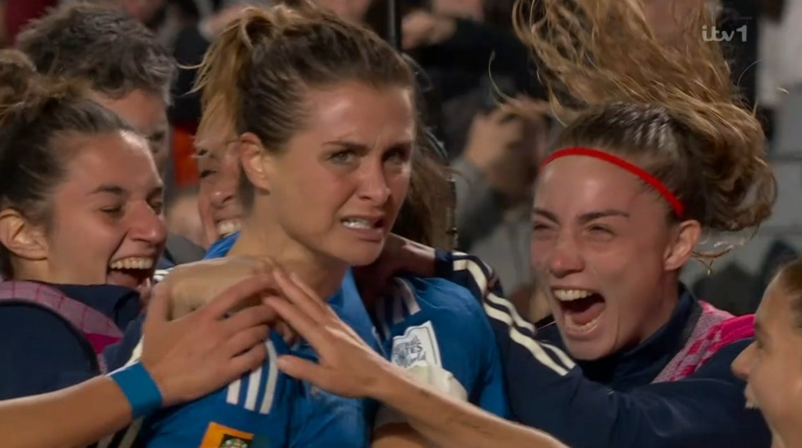 Foetbal247TBG's tweet photo. Cristiana Girelli became the first player to score in two editions of the World Cup for Italy. She scored a hat-trick in the 2019 edition against Jamaica. #ITAARG #FIFAWWC https://t.co/kP23hjSE79