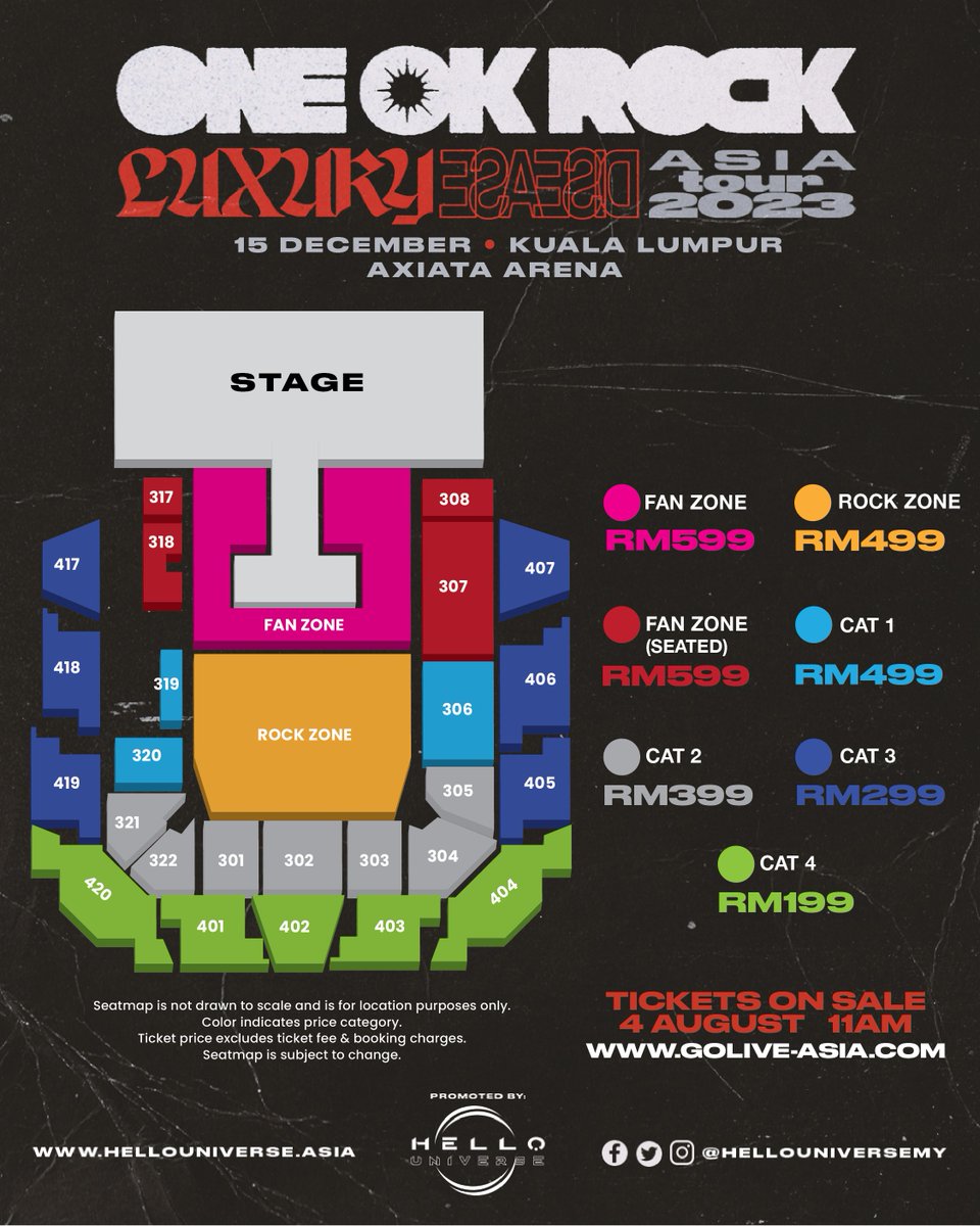 チケット ONE OK ROCK Luxury Disease ONE OK ROCK 2023 LUXURY DISEASE JAPAN TOUR - ONE OK ROCK official