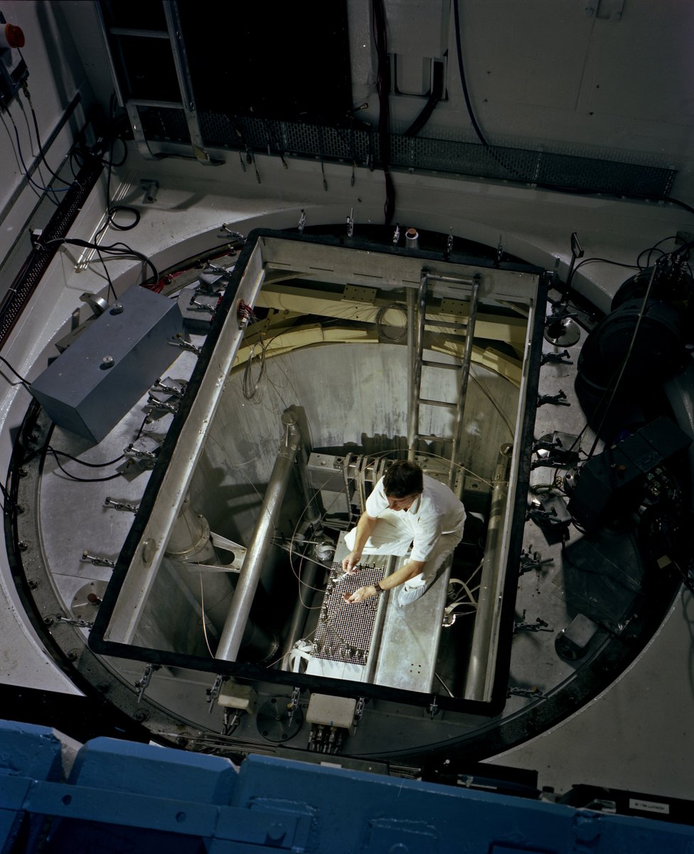 NRServicesUK's tweet photo. Todayโs #ThrowbackThursday rewinds to 1976 when the DIMPLE reactor was in operation at #Winfrith Site. Did you know DIMPLE was Britainโs first heavy water reactor and was originally built at #Harwell Site, before being rebuilt and modified for research purposes? #nuclearhistory https://t.co/xwW4JNge8X