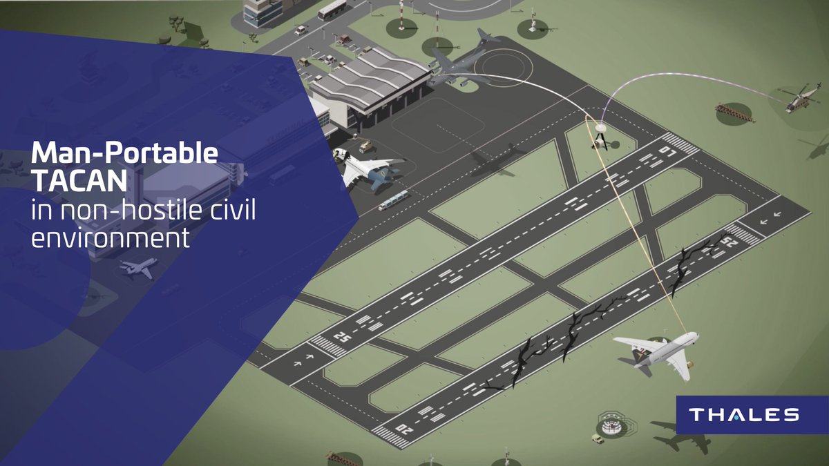 ThalesAerospace's tweet photo. 🛬 Stay secure with our cutting-edge Man-Portable #TACAN! This easy-to-deploy, miniaturized #navaid is the perfect solution for #civil airports in non-hostile environments. It offers 100% #safety and fast deployment in times of uncertainty & emergency. ➡️ https://t.co/PmHQGMTfW6 https://t.co/ehYhDVMzfZ